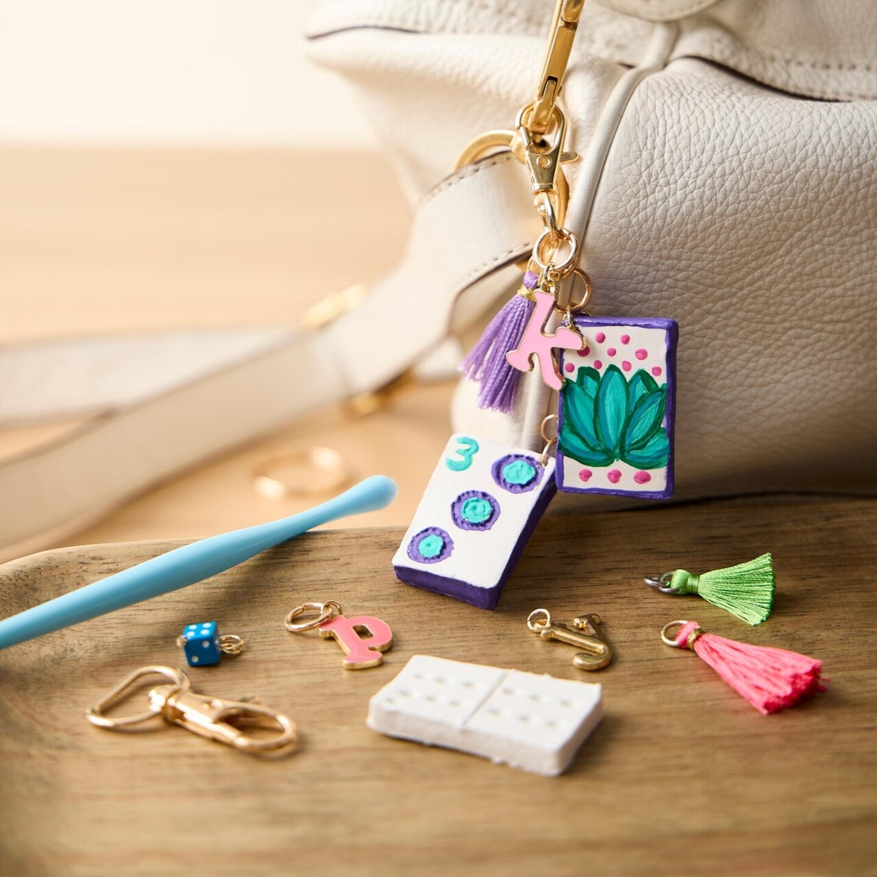 Mahjong Bag Charm